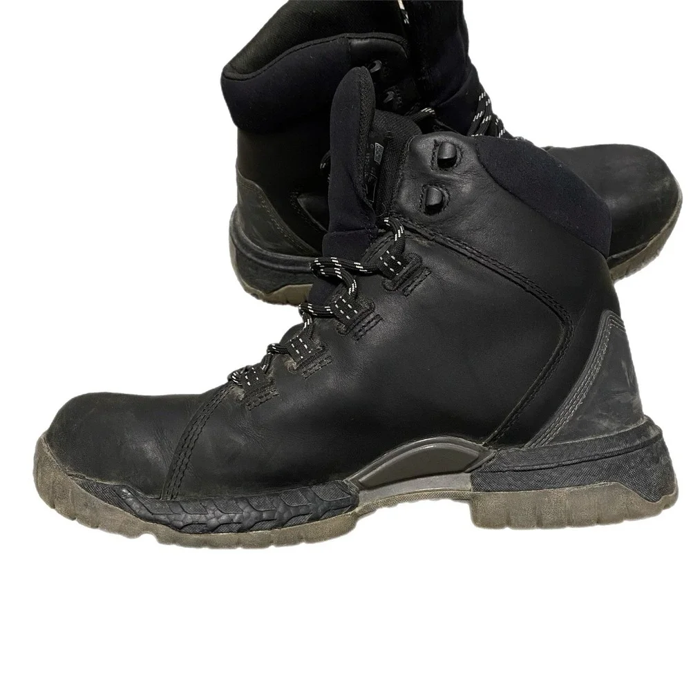 Hytest Footrests 2.0 Rebound Work Boots Men 10.5D Black Waterproof Steel Toe